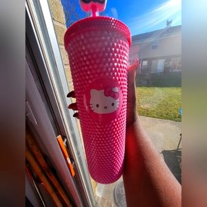 Hello Kitty PINK studded tumbler